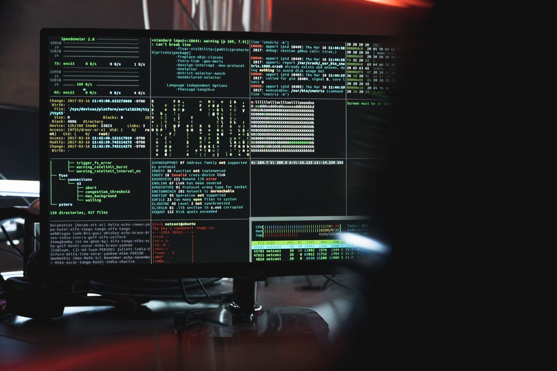 Linux server security concept with cybersecurity visualization